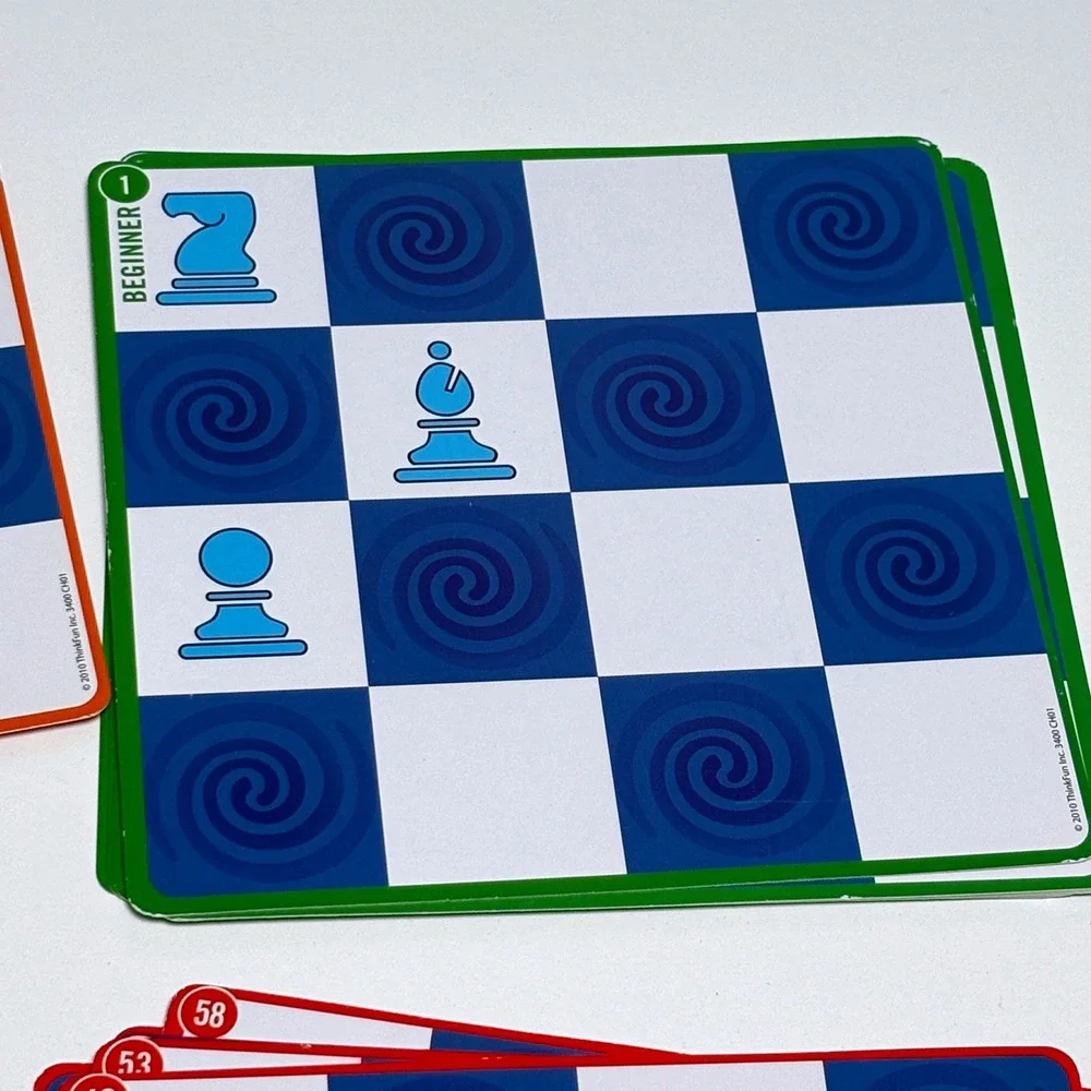 Solitaire Chess Logic Game Blue Single Player Brain Teaser Puzzle ThinkFun 3400